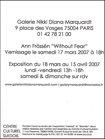 the opening card